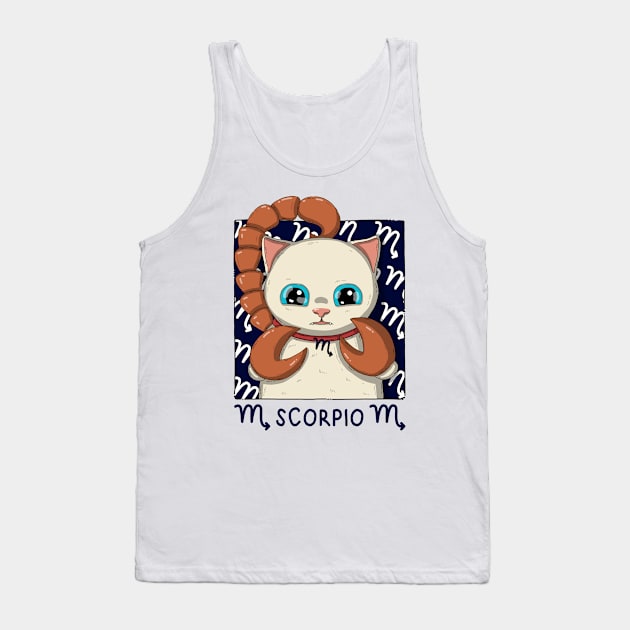 Scorpio Neko Tank Top by Japanese Neko